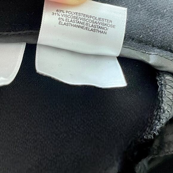 00s JONES NEW YORK Vintage Black Stretch Straight Leg Dress Pants - Picture 5 of 6